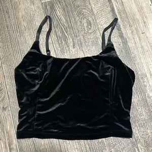 Velvet Crop Top